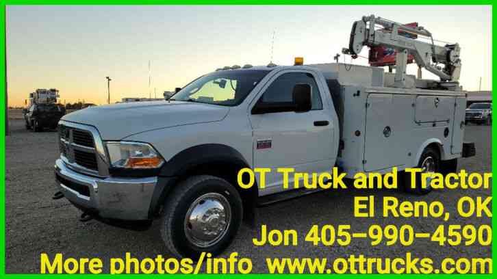 Dodge 5500 5000lb Crane 11ft Mechanics Service Utility Bed PTO Air 6. 7L (2011)